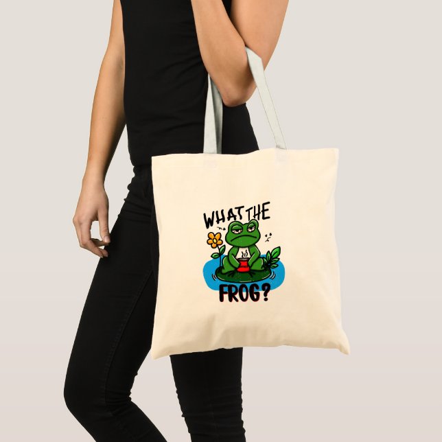 Tote Bag What the frog? (Devant (produit))