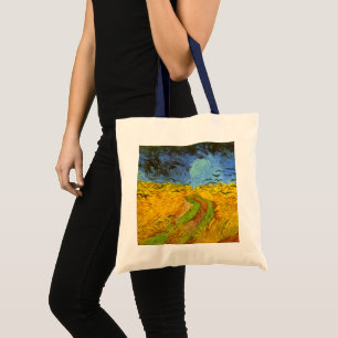 Tote Bag Wheat Field with Crows by Vincent van Gogh