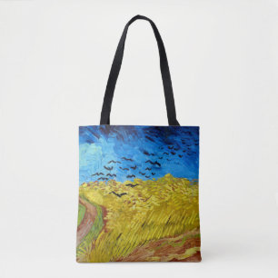 Tote Bag Wheatfield with Crows, Van Gogh