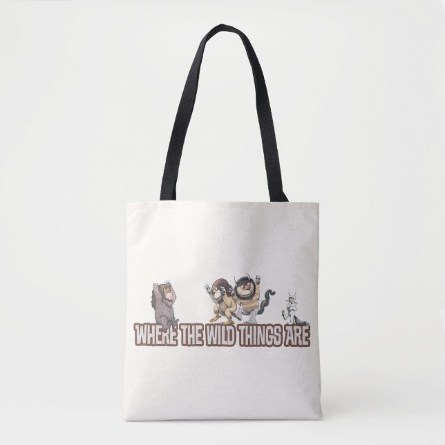 Tote Bag Where the Wild Things Are Characters on Logo (Devant)