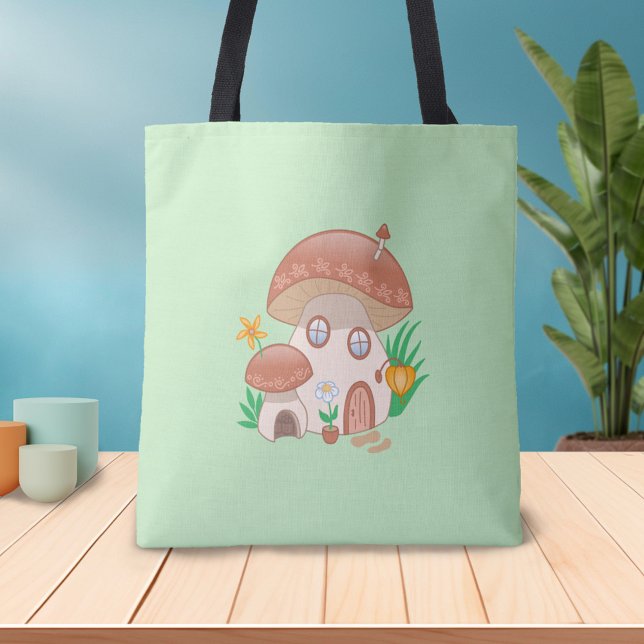 Tote Bag Whimsical Fairy Champagne House Green (Créateur téléchargé)