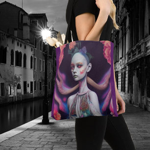 Tote Bag Whimsical Girls Face Nymph Fairy sorch Magique
