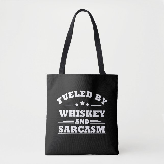 Tote Bag Whiskey cite d'amusants propos d'alcool (Devant)