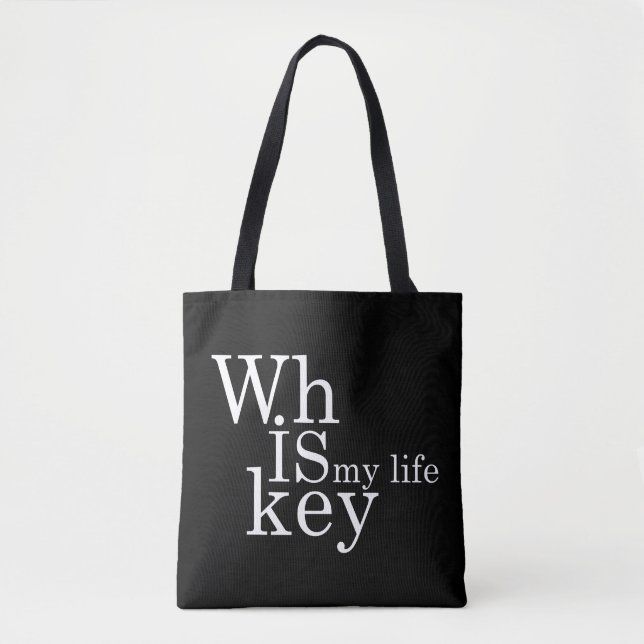 Tote Bag Whiskey cite d'humoristiques paroles d'alcool cade (Devant)