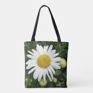 Tote Bag White Daisy Fourre-tout