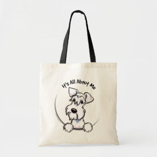 Tote Bag White Schnauzer Tout sur moi