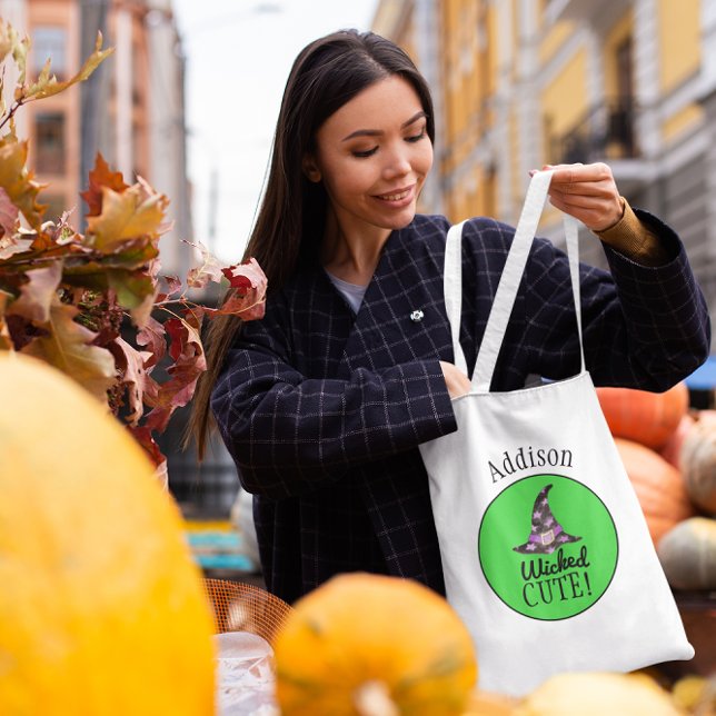 Tote Bag Wicked mignon Personnalisé Halloween Fourre-tout (Créateur téléchargé)