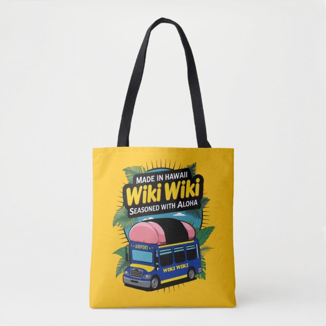 Tote Bag Wiki Wiki Airport Shuttle (Devant)