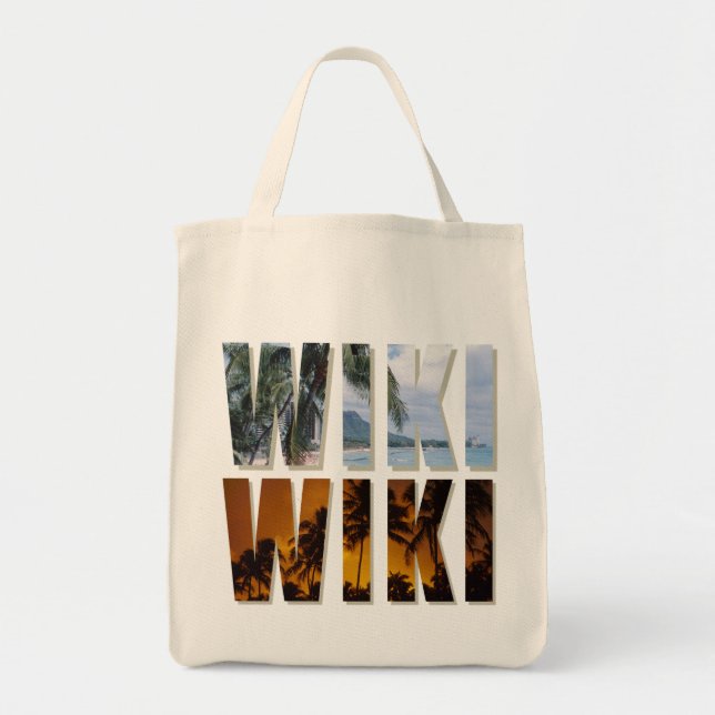 Tote Bag "Wiki-Wiki" (Dépêche-toi !) Fourre-tout (Devant)