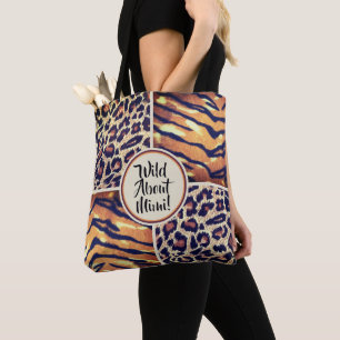 Tote Bag Wild About Mimi poster de animal