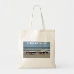 Tote Bag Wild Hors Outer Banks NC