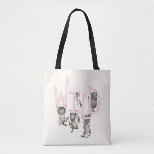 Tote Bag WILD   Wild Things et Max - Rose