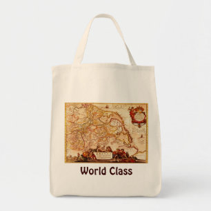 Tote Bag Willem Janszoon Blaeu Ancienne carte allemande