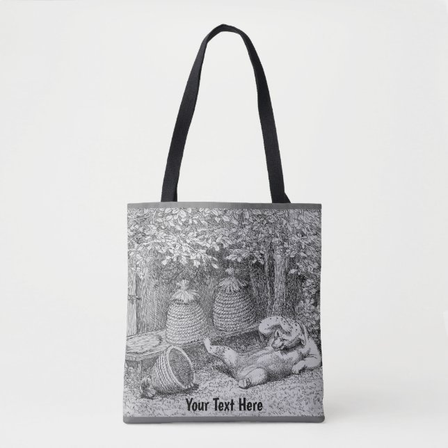 Tote Bag William H. Beard - Bear Stung by Bees (Devant)
