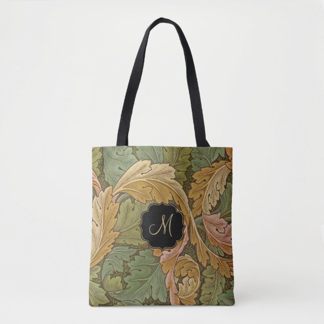 Tote Bag William Morris Acanthus avec Monogramme (Devant)