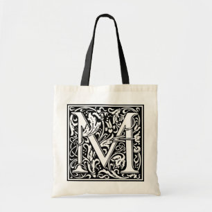 Tote Bag William Morris Alphabet "M"