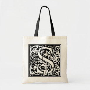 Tote Bag William Morris Alphabet "S"