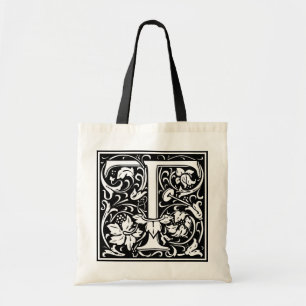 Tote Bag William Morris Alphabet "T"