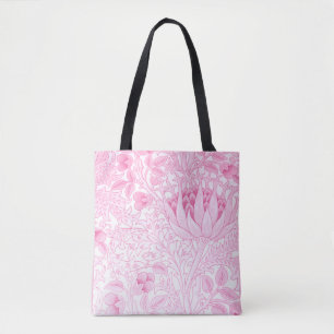 Tote Bag William Morris Artichoke rose pâle
