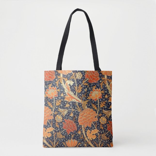 Tote Bag William Morris Cray Floral Art Nouveau Motif (Devant)