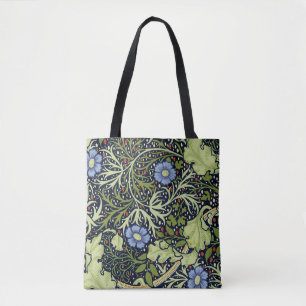 Tote Bag William Morris Fleur d'antiquité aux algues marine