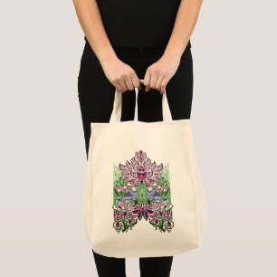 Tote Bag William Morris Folk Art Oiseaux Fleurs Acorns