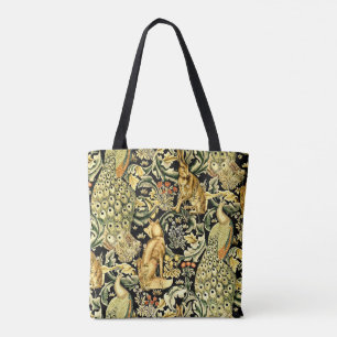 Tote Bag William Morris Forêt Tapisserie Fox Hare Peacock