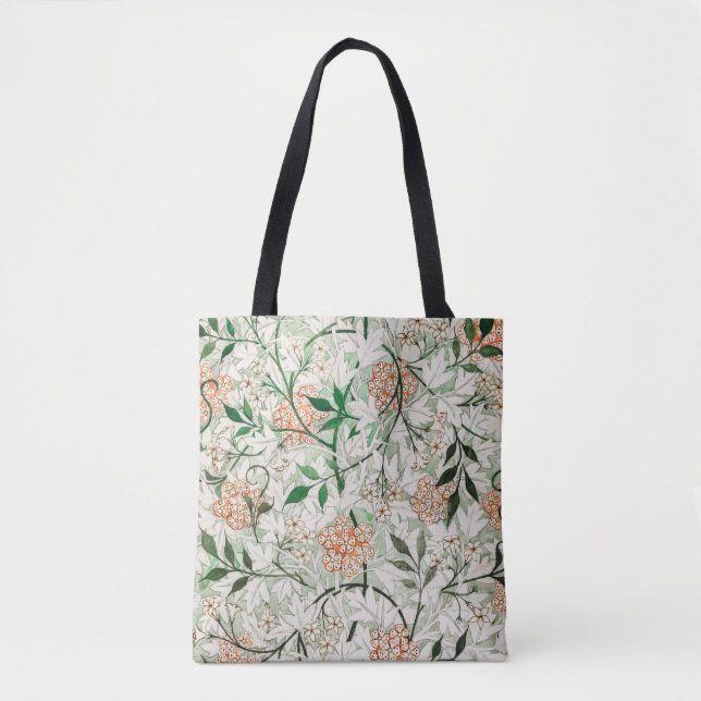 Tote Bag William Morris Jasmine Garden Flower Classic (Devant)