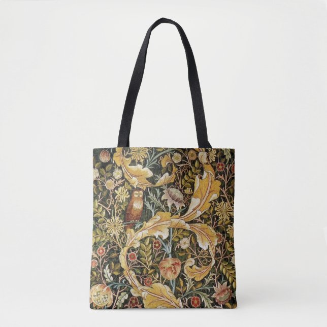 Tote Bag William Morris Owl et Acanthus (Devant)
