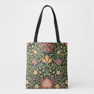 Tote Bag William Morris Persian Floral Antique