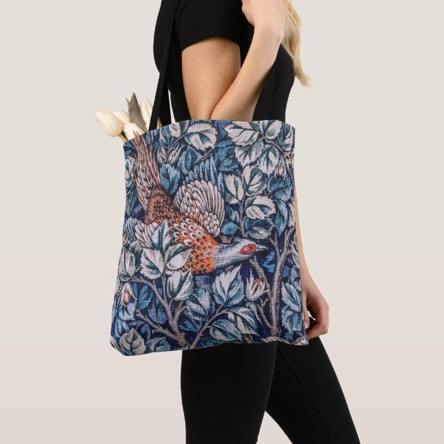 Tote Bag William Morris Pheasant (De près)