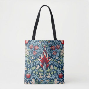Tote Bag William Morris Snakeshead Fritillaire Floral Desig