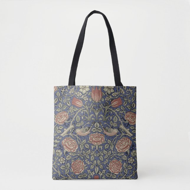 Tote Bag William Morris Tudor Fond d'écran Rose (Devant)