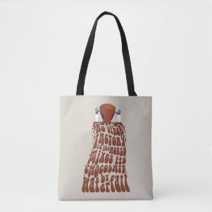 Tote Bag Willy Wonka Chocolate Waterfall Typography