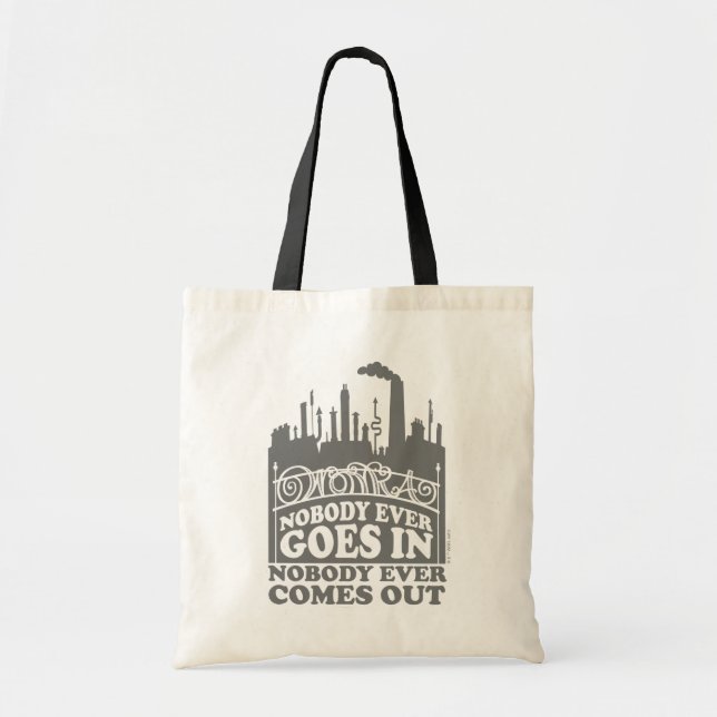 Tote Bag Willy Wonka Factory - Personne N'Entre Jamais (Devant)