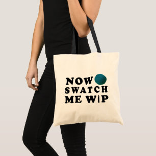 Tote Bag WIP Swatch Me - Lingo d'artisanat Turquoise