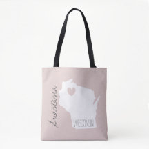 Wisconsin State map personnalise name