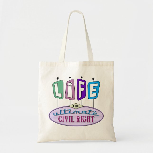 Tote bag with a retro design. tragetasche (Vorne)
