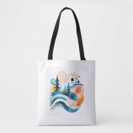 Tote Bag with Landscape Image Tasche