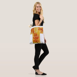 Tote bag with yellow and red nagajuban design tasche