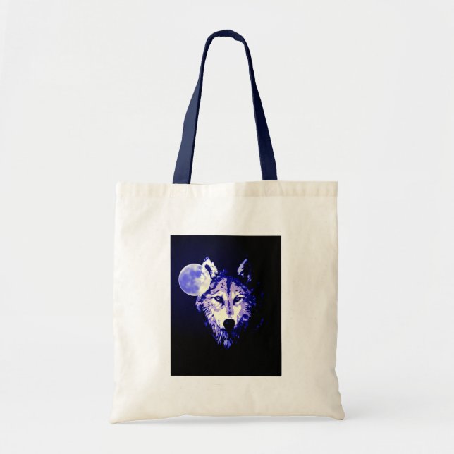 Tote Bag Wolf & Moon (Devant)