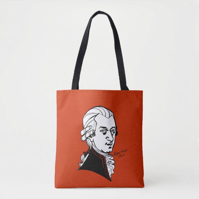 Tote Bag Wolfgang Amadeus Mozart (Devant)