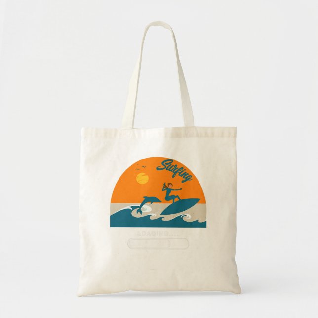 Tote Bag Womens Père Noël Monica California Beach Rétro Vin (Devant)
