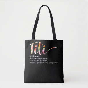 Tote Bag Womens Titi Definition Un autre terme pour Auntie