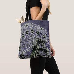 Tote Bag Wonder Wheel Psychedelic