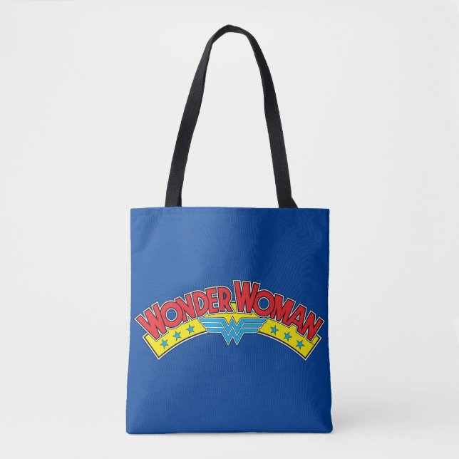 Tote Bag Wonder Woman 1987 - Logo de la bande dessinée (Devant)