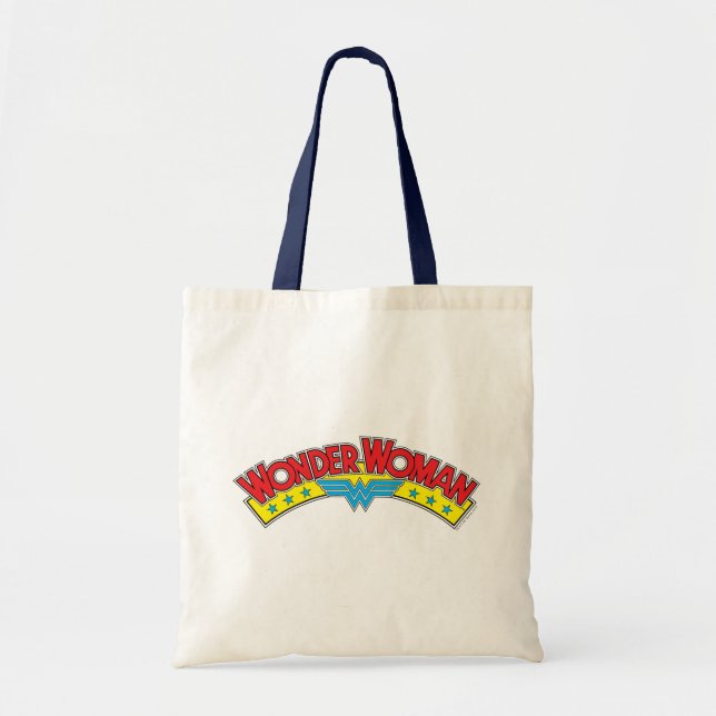 Tote Bag Wonder Woman 1987 - Logo de la bande dessinée (Devant)