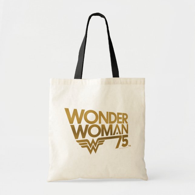 Tote Bag Wonder Woman Logo Or du 75e anniversaire (Devant)