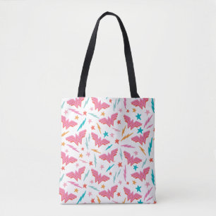Tote Bag Wonder Woman Logo Rose et Motif Éclair