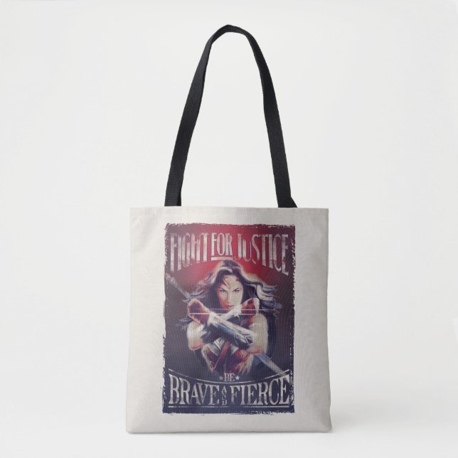 Tote Bag Wonder Woman Lutte Pour La Justice (Devant)
